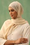Shop Dusala Off White Shahida Plain Stole Online at Aza Fashions Shop_Dusala_Off White Shahida Plain Stole _Online_at_Aza_Fashions