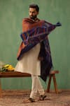 Shop_DUSALA_Multi Color Paisley Nova Pashmina Shawl _at_Aza_Fashions