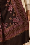 Buy_DUSALA_Brown Sozni Maisie Embroidered Pashmina Shawl 