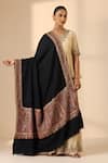 Buy Dusala Black Aish Tila Embroidered Pashmina Shawl at Aza Fashions Buy_Dusala_Black Aish Tila Embroidered Pashmina Shawl _at_Aza_Fashions