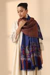 DUSALA_Multi Color Kani Nova Embroidered Pashmina Shawl _Online