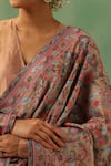 DUSALA_Multi Color Paisley Floral Zira Cashmere Shawl _Online_at_Aza_Fashions