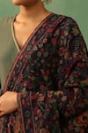 DUSALA_Multi Color Paisley Floral Anjisha Cashmere Shawl _Online_at_Aza_Fashions