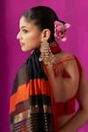 Buy_FIVE POINT FIVE_Black Maheshwari Woven Resham Mohini Hem Saree With Running Blouse Piece _Online_at_Aza_Fashions