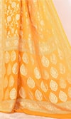 Buy_Naaritva India_Yellow Chiffon Handwoven Bahara Saree With Running Blouse _Online_at_Aza_Fashions