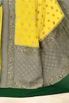 Shop_Naaritva India_Yellow Handloom Cotton Woven Zari Animal Butti Saree With Running Blouse Piece _Online_at_Aza_Fashions