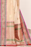 Buy_Naaritva India_Gold Tissue Embroidery Floral Border Woven Banarasi Saree With Running Blouse _Online_at_Aza_Fashions