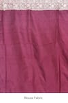 Naaritva India_Maroon Katan Handwoven Floral Veil Saree With Running Blouse _Online_at_Aza_Fashions