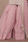 Shop_Arpita Mehta_Pink Kurta Dupion Silk Embellished Zari Floral Butti Bandhani Sharara Set _Online_at_Aza_Fashions