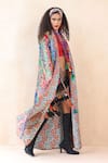 Buy_Payal Jain_Multi Color Cotton Embroidery Thread Open Floral Jacket _Online_at_Aza_Fashions