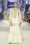 Buy_Payal Singhal_Ivory Katarwa Embroidered Ghungroo Round Shama Kurta Set _at_Aza_Fashions