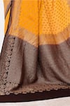 Buy_Naaritva India_Yellow Crepe Handwoven Butti Floral Veli Hem Saree With Running Blouse _Online_at_Aza_Fashions