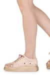 Shop_Anaar_Rose Gold Embellished Main Squeeze Sequin Scatter Sneakers 