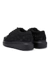 Shop_Anaar_Black Embellished Captain Chic Tonal Sequin Sneakers _Online_at_Aza_Fashions