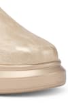 Anaar_Gold Embellished Maverick Metallic Sneakers _at_Aza_Fashions