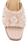 Shop_Anaar_Rose Gold Embellished Fleur De Pearl Wedge Sandals _Online_at_Aza_Fashions