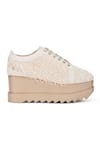 Buy_Anaar_Ivory Embellished Thumka Crew Beaded Jaali Wedge Sneakers _Online_at_Aza_Fashions