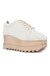 Buy_Anaar_Ivory Embellished Kulfi Couture Bead Wedge Sneakers _Online_at_Aza_Fashions