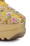 Buy_Anaar_Yellow Embellished Eternal Sunshine Resham Embroidered Wedge Sneakers 