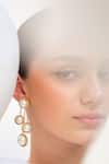 Buy_Anaash_Gold Plated Bead Cascade Studded Earrings _at_Aza_Fashions