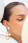 Buy_Anaash_Gold Plated Bead Cascade Studded Earrings _Online_at_Aza_Fashions