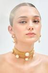 Buy_Anaash_Gold Plated Bead Collar Embellished Choker 