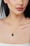 Shop_Zariin_Black Onyx Soul Soothe Embellished Pendant Necklace _Online_at_Aza_Fashions