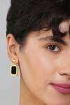 Buy_Zariin_Black Onyx Revitalise Earrings _at_Aza_Fashions