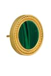 Zariin_Green Malachite Tranquil Life Stud Earrings _Online_at_Aza_Fashions