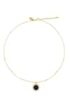 Buy_Zariin_Blue Lapis Lazuli Healing Touch Pendant Necklace _Online_at_Aza_Fashions