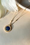 Shop_Zariin_Blue Lapis Lazuli Healing Touch Pendant Necklace _Online_at_Aza_Fashions