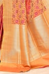 Buy_Naaritva India_Yellow Katan Handwoven Floral Pattern Saree With Running Blouse _Online_at_Aza_Fashions