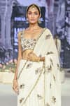 Buy_Payal Singhal_Ivory Net Embroidered Zardozi Round Najia Floral Scalloped Saree With Blouse _Online_at_Aza_Fashions