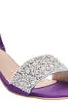 Buy_Modanta Footwear_Purple Stone Pearl Strap Embellished Heels _Online_at_Aza_Fashions