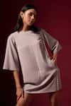 Shop_Emblaze_Grey Crepe Embellished Pearl Round Boxy Dress _Online_at_Aza_Fashions