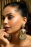 Buy_joules by radhika_Gold Plated Stone Embellished Earrings _at_Aza_Fashions