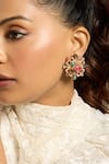 Buy_Joules by Radhika_Multi Color Stone Radiant Mosaic Embellished Earrings _at_Aza_Fashions