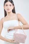 Shop_Boxwish By Bhumika_Pink Tonal Sequin Paisley Embroidered Bag _at_Aza_Fashions