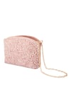 Shop_Boxwish By Bhumika_Pink Tonal Sequin Paisley Embroidered Bag _Online_at_Aza_Fashions