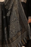 Buy_DUSALA_Black Floral Tori Cashmere Fine Wool Shawl _Online_at_Aza_Fashions