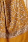 DUSALA_Yellow Floral Zania Cashmere Fine Wool Shawl _Online_at_Aza_Fashions