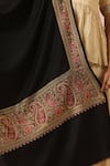 Buy_DUSALA_Black Floral Paisley Camille Cashmere Fine Wool Stole _Online_at_Aza_Fashions