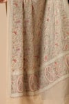 Buy_DUSALA_Beige Floral Paisley Delphine Cashmere Fine Wool Shawl _Online_at_Aza_Fashions