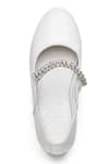 Shop_Dang Shoes_White Stone Embellished Block Heels _at_Aza_Fashions