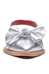 Dang Shoes_Silver Stone Juliana Bow Embellished Ballerina Flats _Online_at_Aza_Fashions