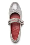 Shop_Dang Shoes_Silver Stone Sylvie Metallic Double Strap Ballerina Flats _at_Aza_Fashions