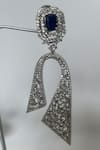 Studio6 Jewels_Silver Plated Stone Embellished Danglers _Online_at_Aza_Fashions