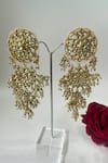 Buy_Studio6 Jewels_Gold Plated Stone Embellished Floral Chaandbalis _at_Aza_Fashions