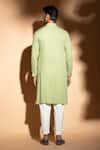 Shop_studio error_Green Cotton Solid Slit Kurta _at_Aza_Fashions