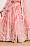 Suruchi Parakh Pink Net, Satin Pearls, Sequins Round Neck Botanic Zari Embroidered Lehenga Set Online at Aza Fashions Suruchi Parakh_Pink Net, Satin Pearls, Sequins Round Neck Botanic Zari Embroidered Lehenga Set _Online_at_Aza_Fashions
